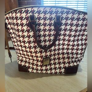 Dooney and Burke Houndstooth Career Tote